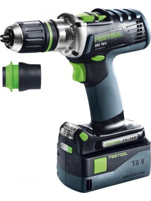 Festool Akumulátorové vŕtacie skrutkovače DRC 18/4 Li 5,2-Plus QUADRIVE