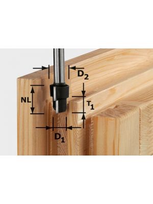 Festool Stupňovitá fréza HW D16,3/12,3/9,3 S12