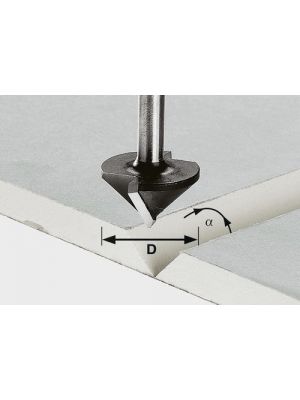 Festool Fréza na sadrokartón HW S8 D12,5/45°